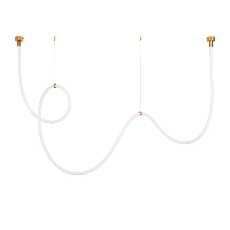 Lampa wisząca  LED wąż ledowy złota 400 cm MD1021-4 gold