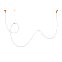 Lampa wisząca  LED wąż ledowy złota 400 cm MD1021-4 gold
