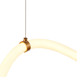 Lampa wisząca  LED wąż ledowy złota 400 cm MD1021-4 gold