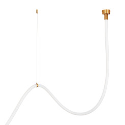 Lampa wisząca  LED wąż ledowy złota 400 cm MD1021-4 gold