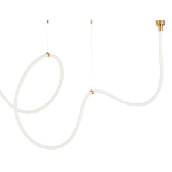 Lampa wisząca  LED wąż ledowy złota 500 cm MD1021-5 gold