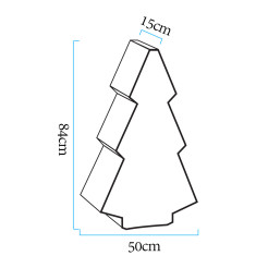 Lampa ogrodowa choinka X-MASS TREE M LED RGBW 16 kolorów 84 cm ES-CR021