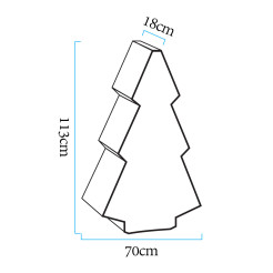 Lampa ogrodowa choinka X-MASS TREE L LED RGBW 16 kolorów 113 cm ES-CR022