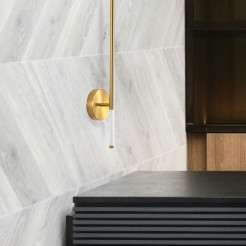 Lampa ścienna  LED złota 125 cm ST-MD1024L