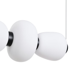 Lampa wisząca -6 LED biało-czarna 125 cm ST-CP241210-6L BLACK WHITE