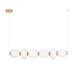 Lampa wisząca -6 LED biało-złota 125 cm ST-CP241210-6L GOLD