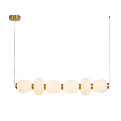 Lampa wisząca -6 LED biało-złota 125 cm ST-CP241210-6L GOLD