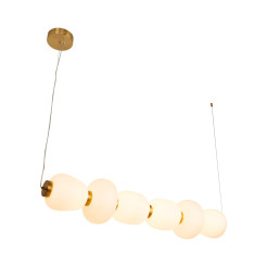 Lampa wisząca -6 LED biało-złota 125 cm ST-CP241210-6L GOLD
