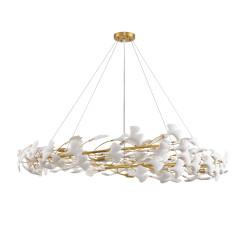 Lampa wisząca  złoto biała 150 cm XY080P-150