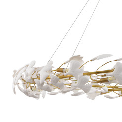 Lampa wisząca  złoto biała 150 cm XY080P-150