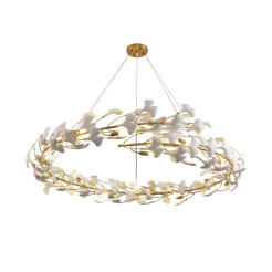 Lampa wisząca  złoto biała 150 cm XY080P-150