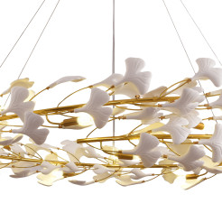 Lampa wisząca  złoto biała 150 cm XY080P-150