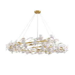 Lampa wisząca  złoto biała 150 cm XY080P-150