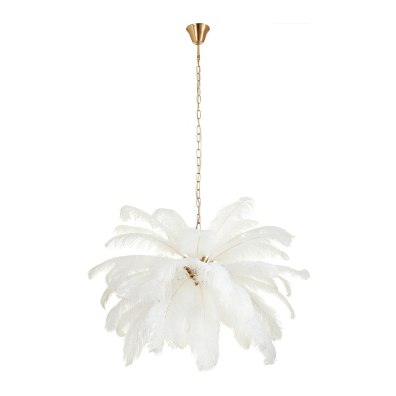 Lampa wisząca  pióra białe 100 cm ST-DN127 white