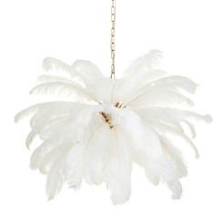 Lampa wisząca  pióra białe 100 cm ST-DN127 white