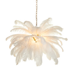 Lampa wisząca  pióra białe 100 cm ST-DN127 white