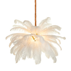 Lampa wisząca  pióra białe 100 cm ST-DN127 white