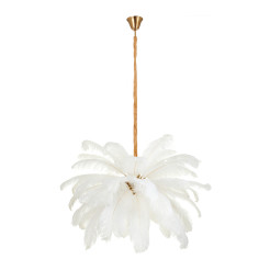 Lampa wisząca  pióra białe 100 cm ST-DN127 white