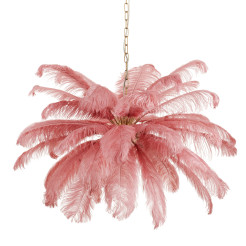 Lampa wisząca  pióra różowe 100 cm ST-DN127 pink