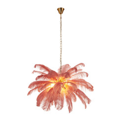 Lampa wisząca  pióra różowe 100 cm ST-DN127 pink