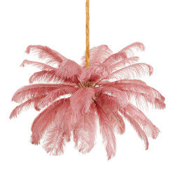 Lampa wisząca  pióra różowe 100 cm ST-DN127 pink