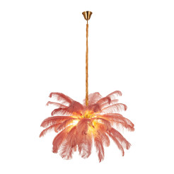 Lampa wisząca  pióra różowe 100 cm ST-DN127 pink