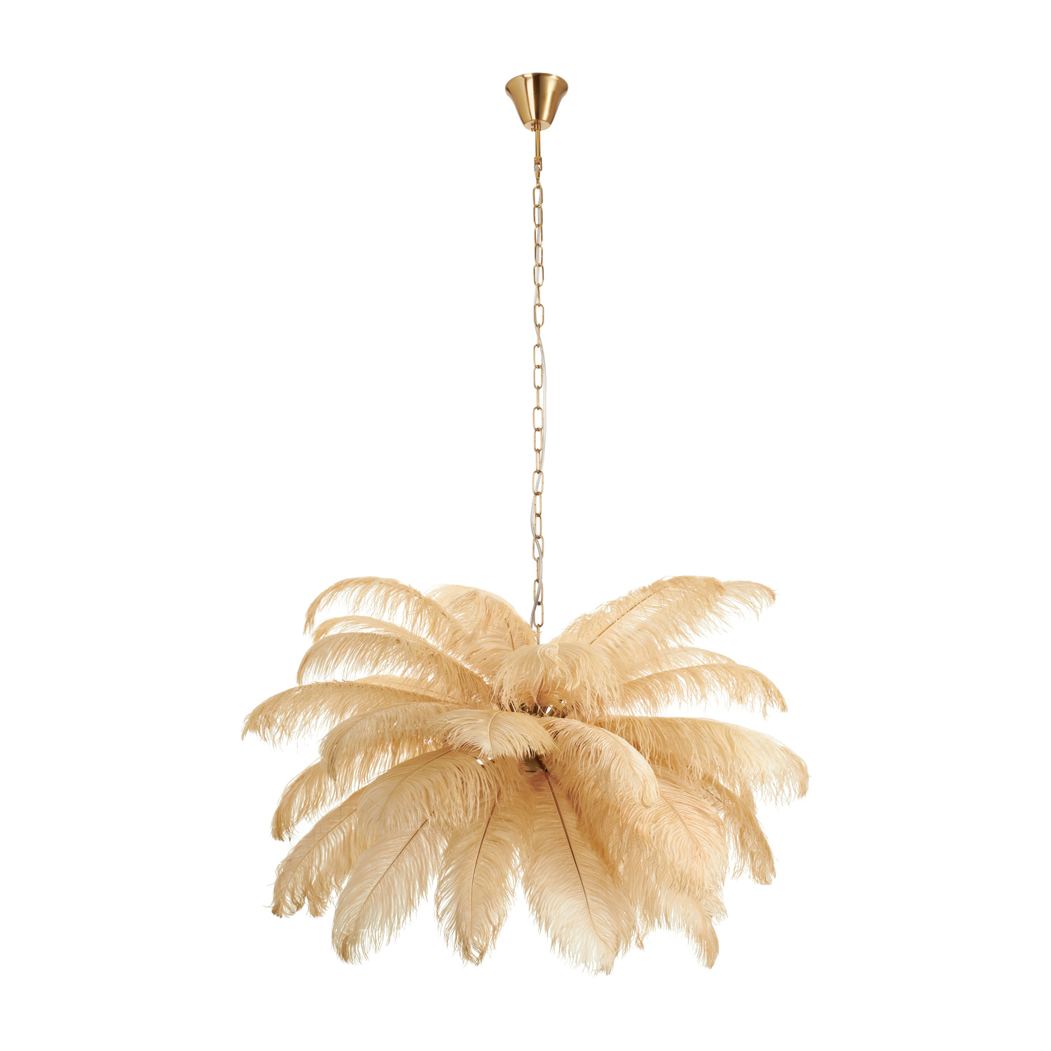 Lampa wisząca  pióra beżowe 100 cm ST-DN127 beige