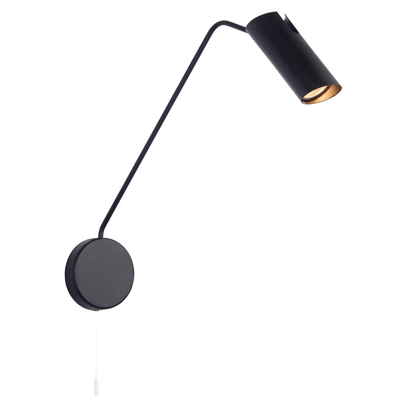 Kinkiet z wysięgnikiem czarny 1xGU10 LP-17001/1WL BK