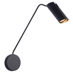 Kinkiet z wysięgnikiem czarny 1xGU10 LP-17001/1WL BK