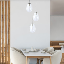 Lampa wisząca czarna 3xE14 LP-1214/3P