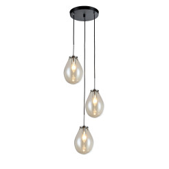 Lampa wisząca czarna 3xE14 LP-1214/3P