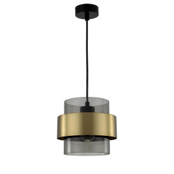 Lampa wisząca dymna 1xE27 LP-866/1P SM/GD