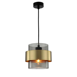Lampa wisząca dymna 1xE27 LP-866/1P SM/GD