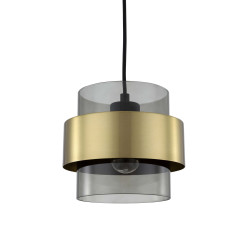 Lampa wisząca dymna 1xE27 LP-866/1P SM/GD