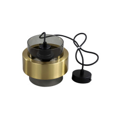 Lampa wisząca dymna 1xE27 LP-866/1P SM/GD