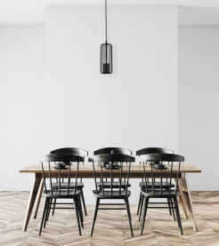 Lampa wisząca czarna 1xGU10 LP-975/1P BK