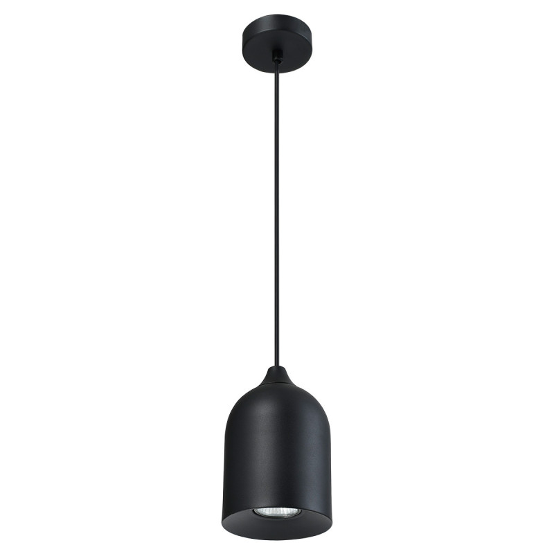 Metalowa lampa wisząca czarna 1xGU10 LP-0110/1P BK
