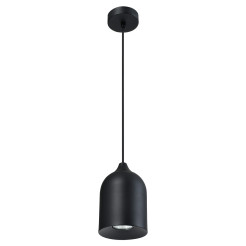 Metalowa lampa wisząca czarna 1xGU10 LP-0110/1P BK