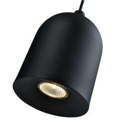 Metalowa lampa wisząca czarna 1xGU10 LP-0110/1P BK