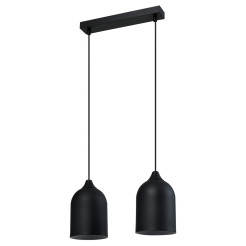 Metalowa lampa wisząca czarna 2xGU10 LP-0110/2L BK