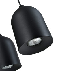 Metalowa lampa wisząca czarna 2xGU10 LP-0110/2L BK
