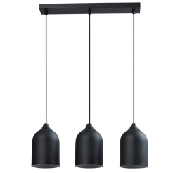 Metalowa lampa wisząca czarna 3xGU10 LP-0110/3L BK