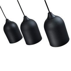 Metalowa lampa wisząca czarna 3xGU10 LP-0110/3L BK