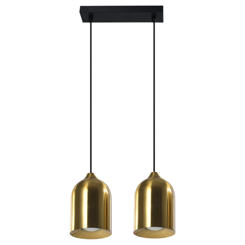 Metalowa lampa wisząca złota 2xGU10 LP-0110/2L GD