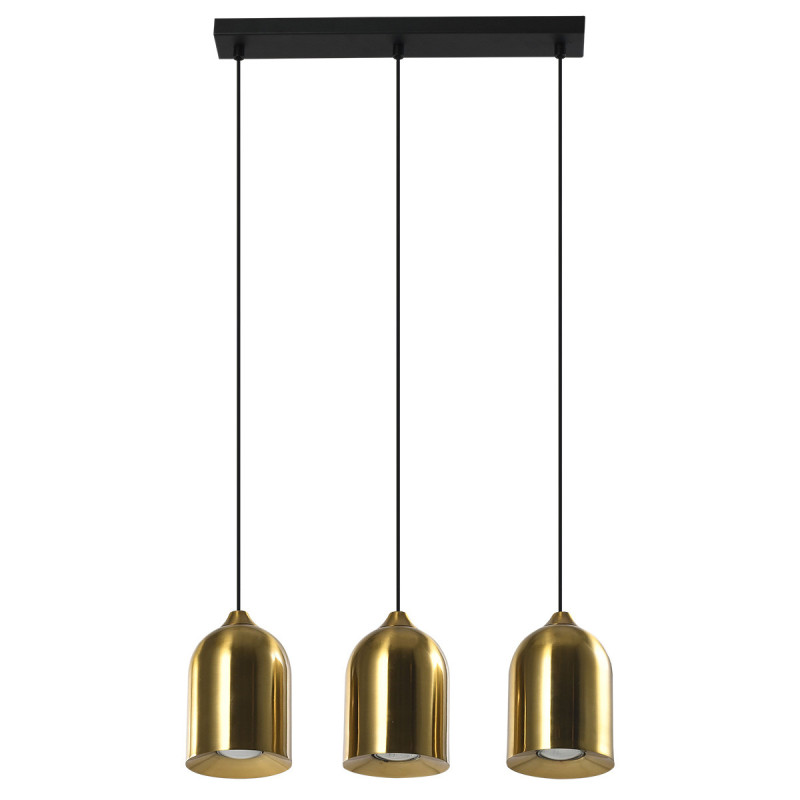 Metalowa lampa wisząca złota 3xGU10 LP-0110/3L GD