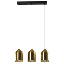 Metalowa lampa wisząca złota 3xGU10 LP-0110/3L GD