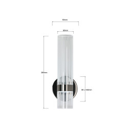 Kinkiet grafitowy LED CCT LP-1510/1W GR
