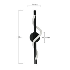 Kinkiet czarny LED CCT LP-2345/1W BK