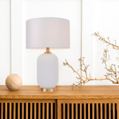Lampa stołowa 65 cm biała 1xE27 LP-1515/1T big white