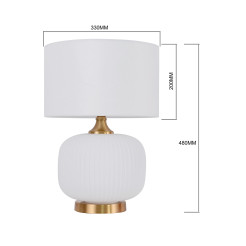 Lampa stołowa 48 cm biała 1xE27 LP-1515/1T small white